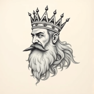 Dotwork King Tattoo