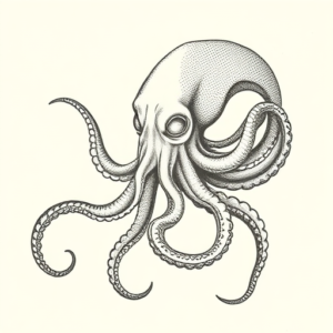 Dotwork Kraken Tattoo