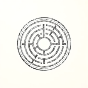 Dotwork Labyrinth Tattoo