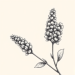 Dotwork Lavender Tattoo