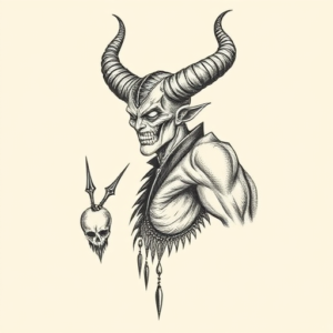 Dotwork Maleficent Tattoo