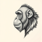 Dotwork Monkey Tattoo