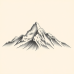 Dotwork Mountain Tattoo