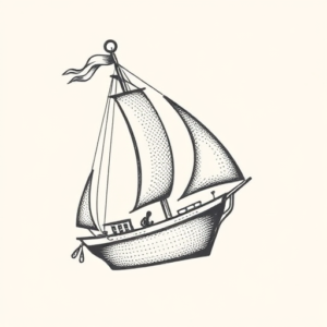 Dotwork Nautical Tattoo