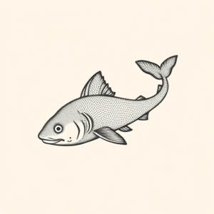 Dotwork Ocean Tattoo