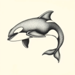 Dotwork Orca Tattoo