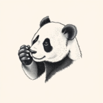 Dotwork Panda Tattoo