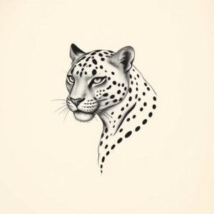 Dotwork Panther Tattoo