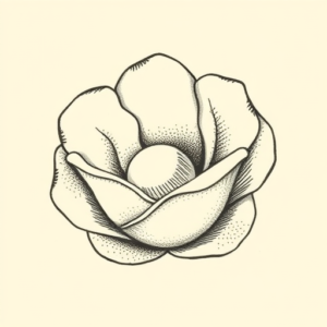 Dotwork Pearl Tattoo