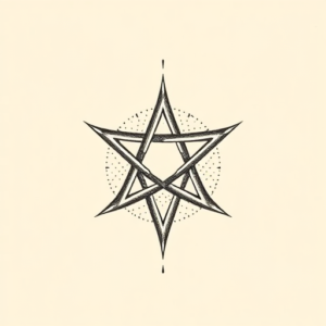 Dotwork Pentagram Tattoo