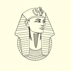 Dotwork Pharaoh Tattoo