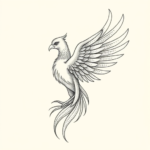 Dotwork Phoenix Tattoo