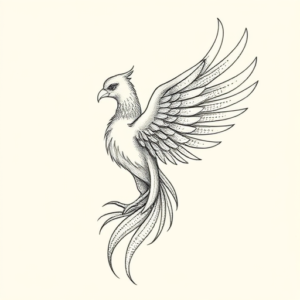 Dotwork Phoenix Tattoo