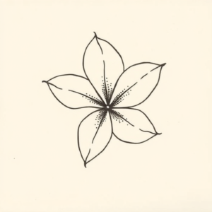 Dotwork Plumeria Tattoo