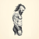 Dotwork Poseidon Tattoo