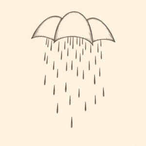 Dotwork Rain Tattoo