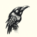 Dotwork Raven Tattoo