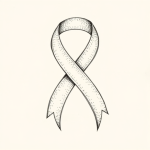 Dotwork Ribbon Tattoo