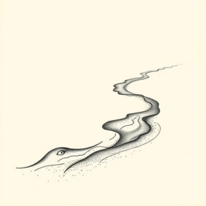 Dotwork River Tattoo