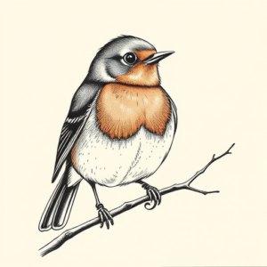 Dotwork Robin Tattoo