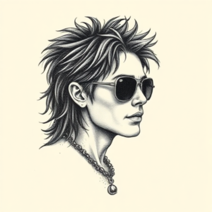 Dotwork Rockstar Tattoo