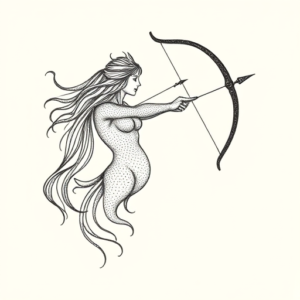 Dotwork Sagittarius Tattoo