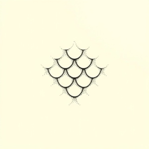 Dotwork Scale Tattoo