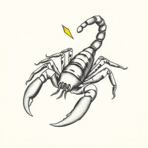 Dotwork Scorpion Tattoo