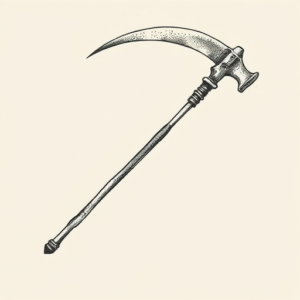 Dotwork Scythe Tattoo