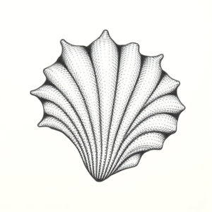 Dotwork Seashell Tattoo