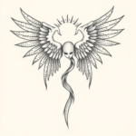 Dotwork Seraphim Tattoo