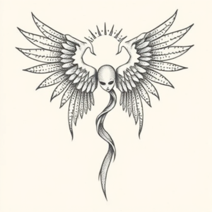 Dotwork Seraphim Tattoo