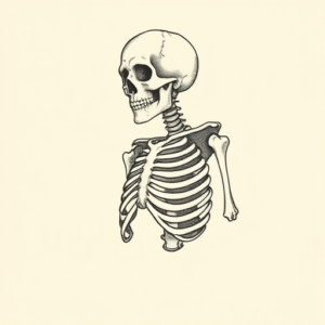 Dotwork Skeleton Tattoo