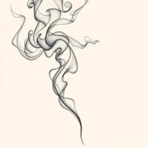 Dotwork Smoke Tattoo