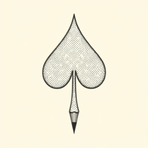 Dotwork Spade Tattoo