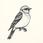 Dotwork Sparrow Tattoo