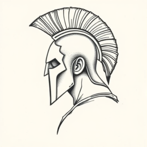 Dotwork Spartan Tattoo