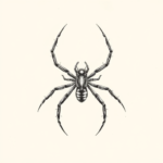 Dotwork Spider Tattoo