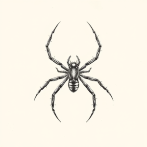 Dotwork Spider Tattoo