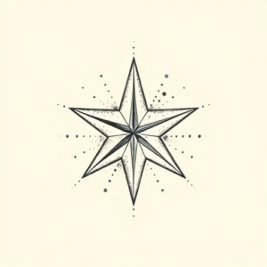 Dotwork Star Tattoo