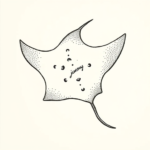 Dotwork Stingray Tattoo