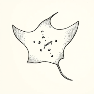 Dotwork Stingray Tattoo