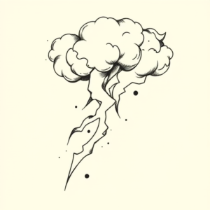 Dotwork Storm Tattoo