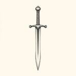 Dotwork Sword Tattoo