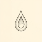 Dotwork Teardrop Tattoo