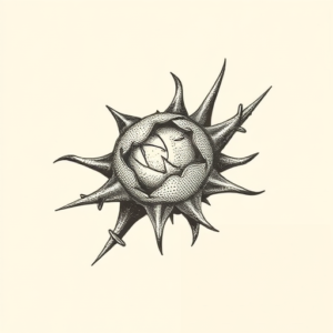 Dotwork Thorn Tattoo