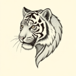 Dotwork Tiger Tattoo