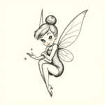 Dotwork Tinkerbell Tattoo