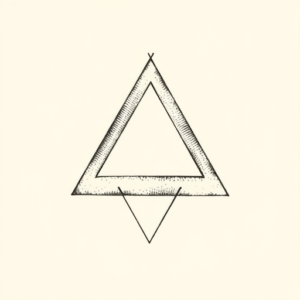 Dotwork Triangle Tattoo