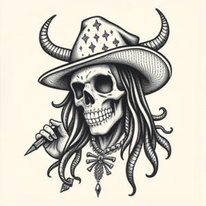 Dotwork Voodoo Tattoo